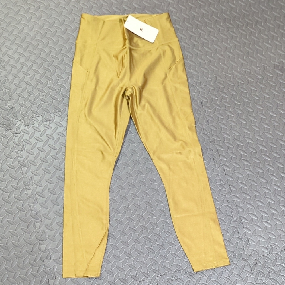 Fabletics Mustard Yellow High-Waist Leggings